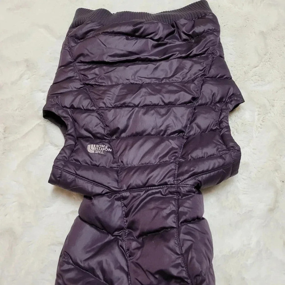 The North Face Oh Snap Purple 550 Down Filled Puffer Vest Hooded Jacket Size XS - Picture 3 of 7